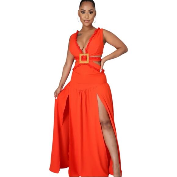 The Sang FLY LIKE HER TANK MAXI DRESS (RED) Size S - Picture 1 of 13